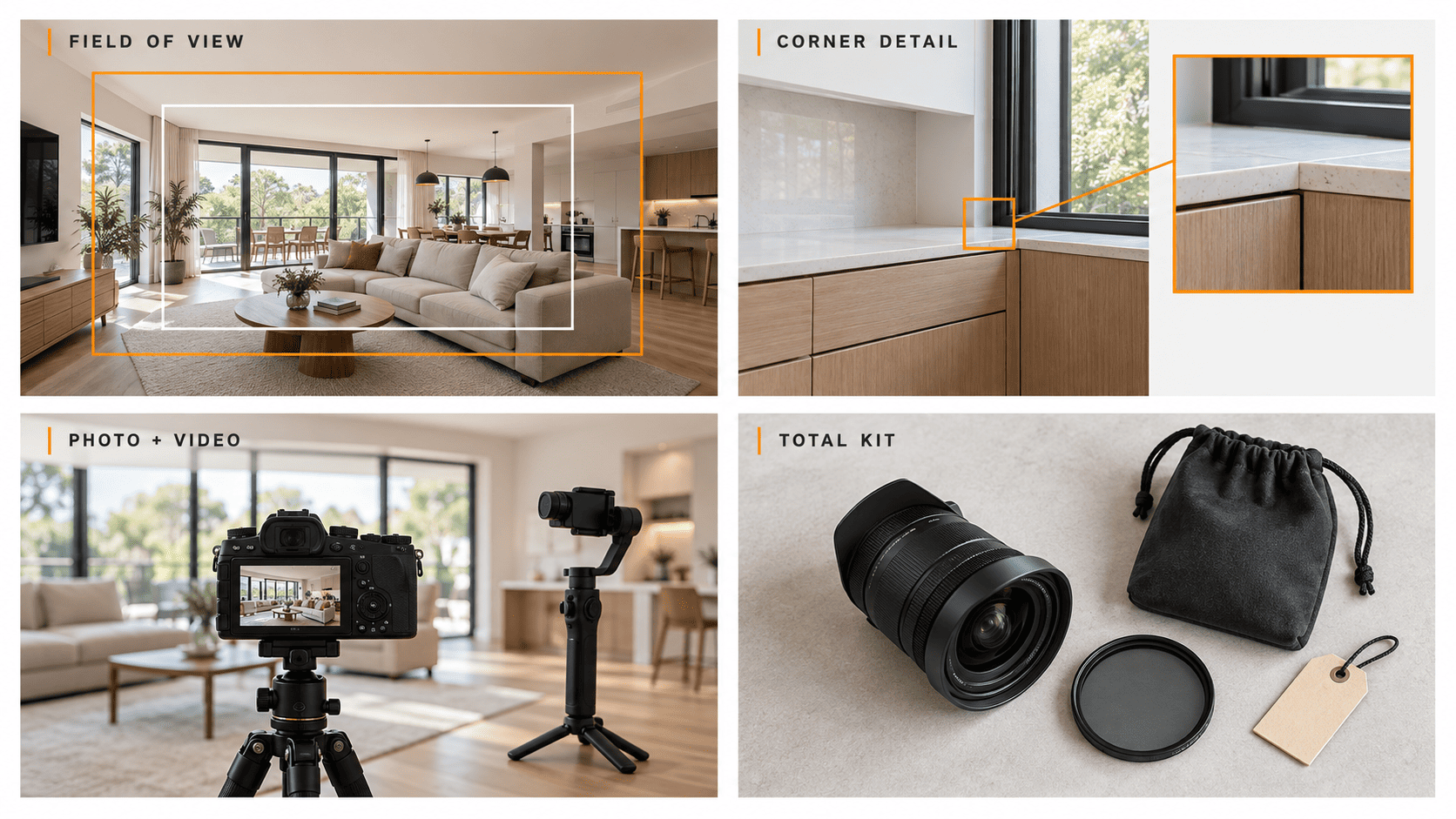 4 criteria for choosing a lens for real estate photography