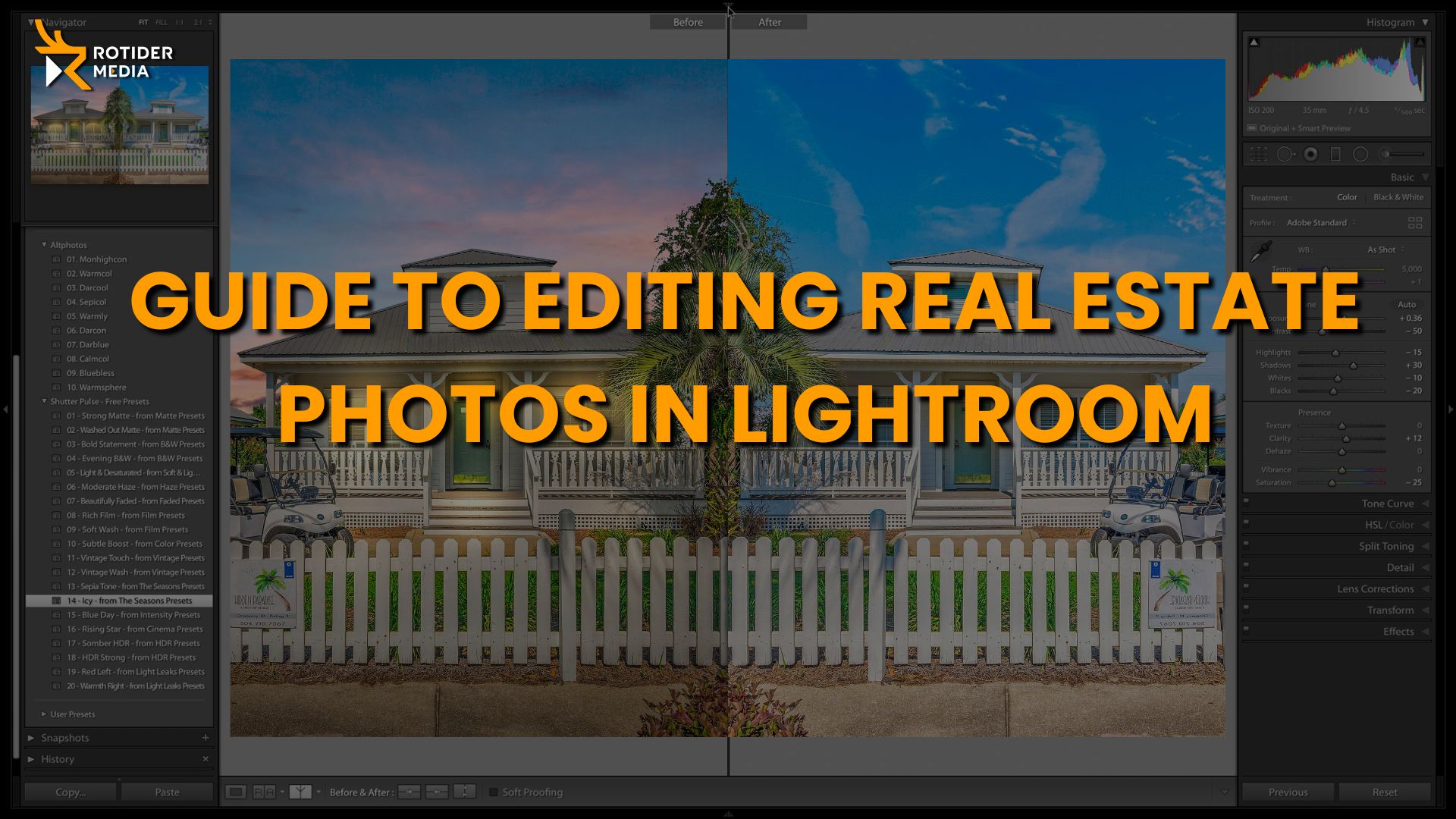 Step-by-Step Tutorial for Editing Real Estate Photos in Lightroom