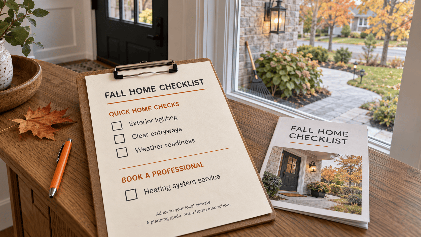 A home checklist