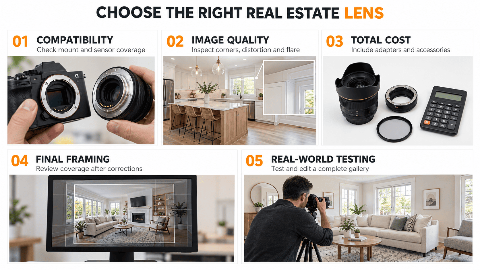 Choose a lens for your camera and workflow