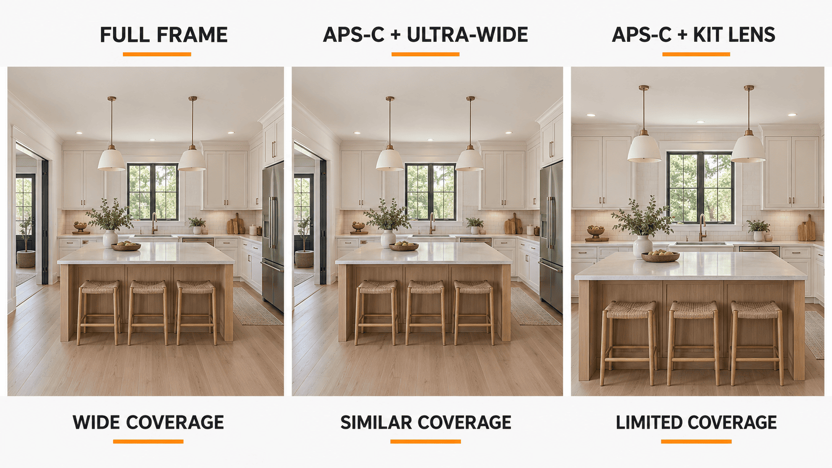 equivalent focal lengths for property interior