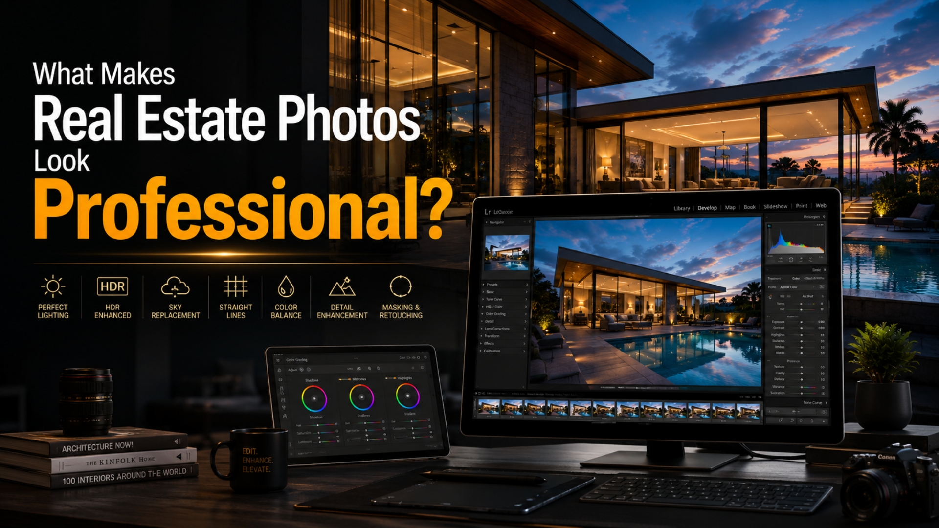 What Makes Real Estate Photos Look Professional?