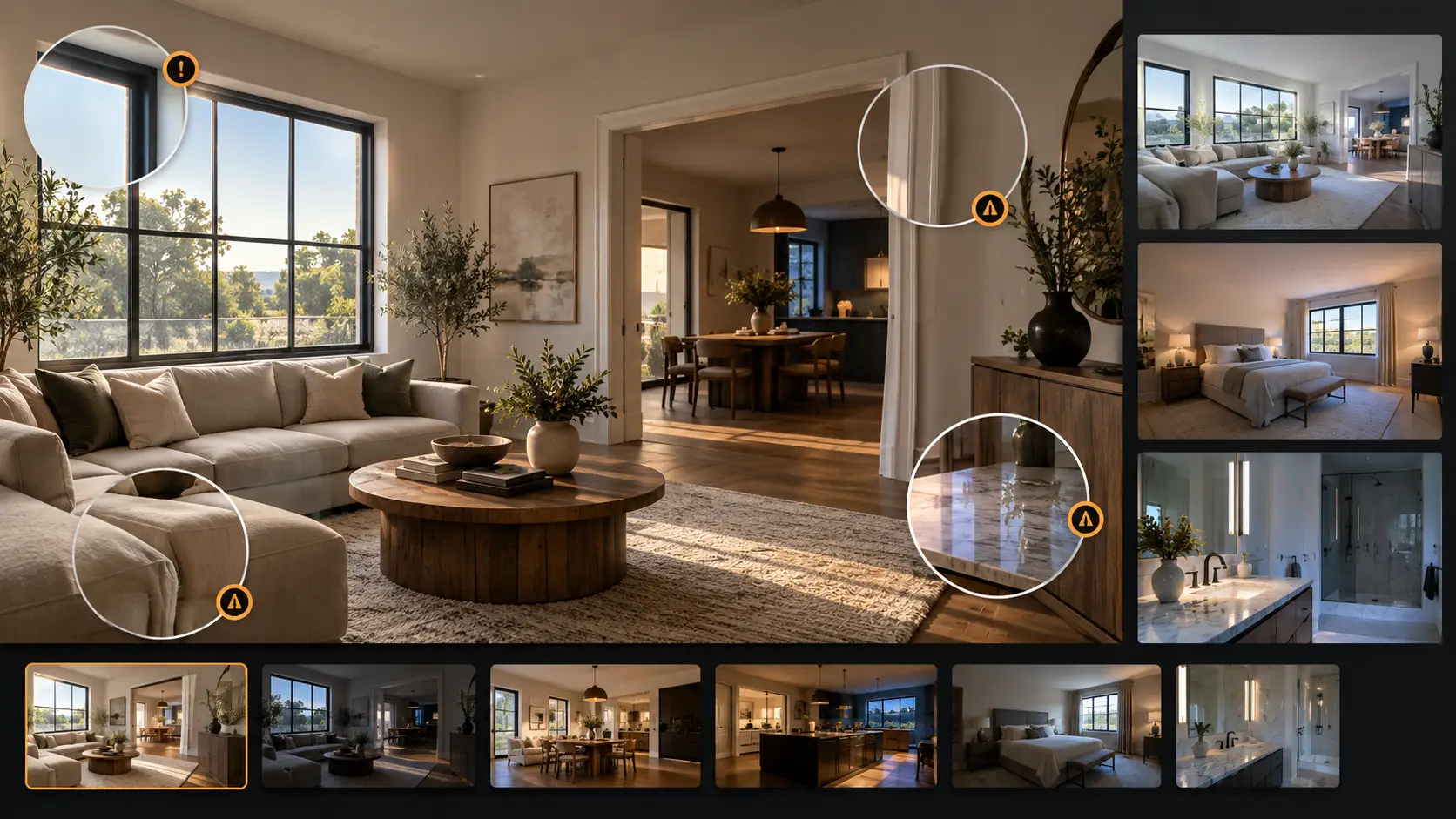 Human review helps correct complex property-photo details
