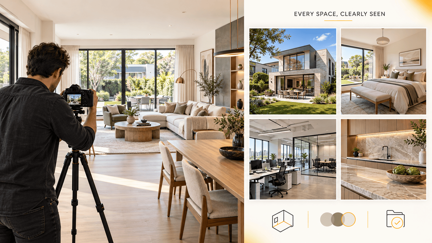 Real estate photography presents properties clearly and accurately