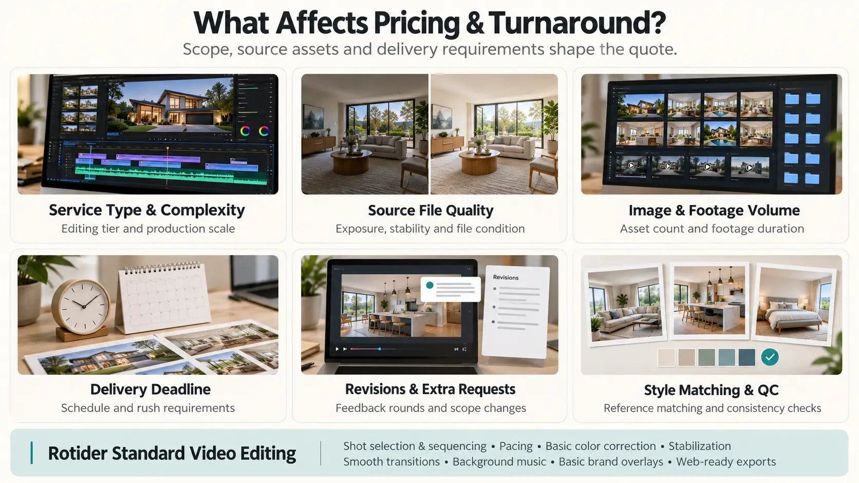 Real Estate Post-Production Pricing and Turnaround
