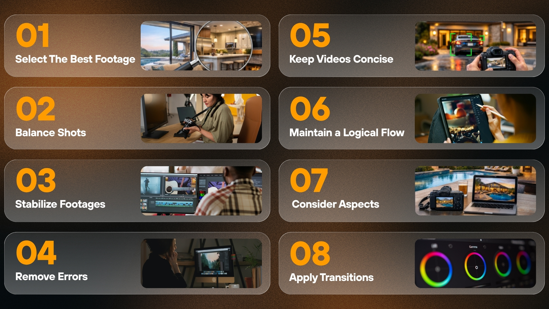 18 Detailed Real Estate Video Editing Tips