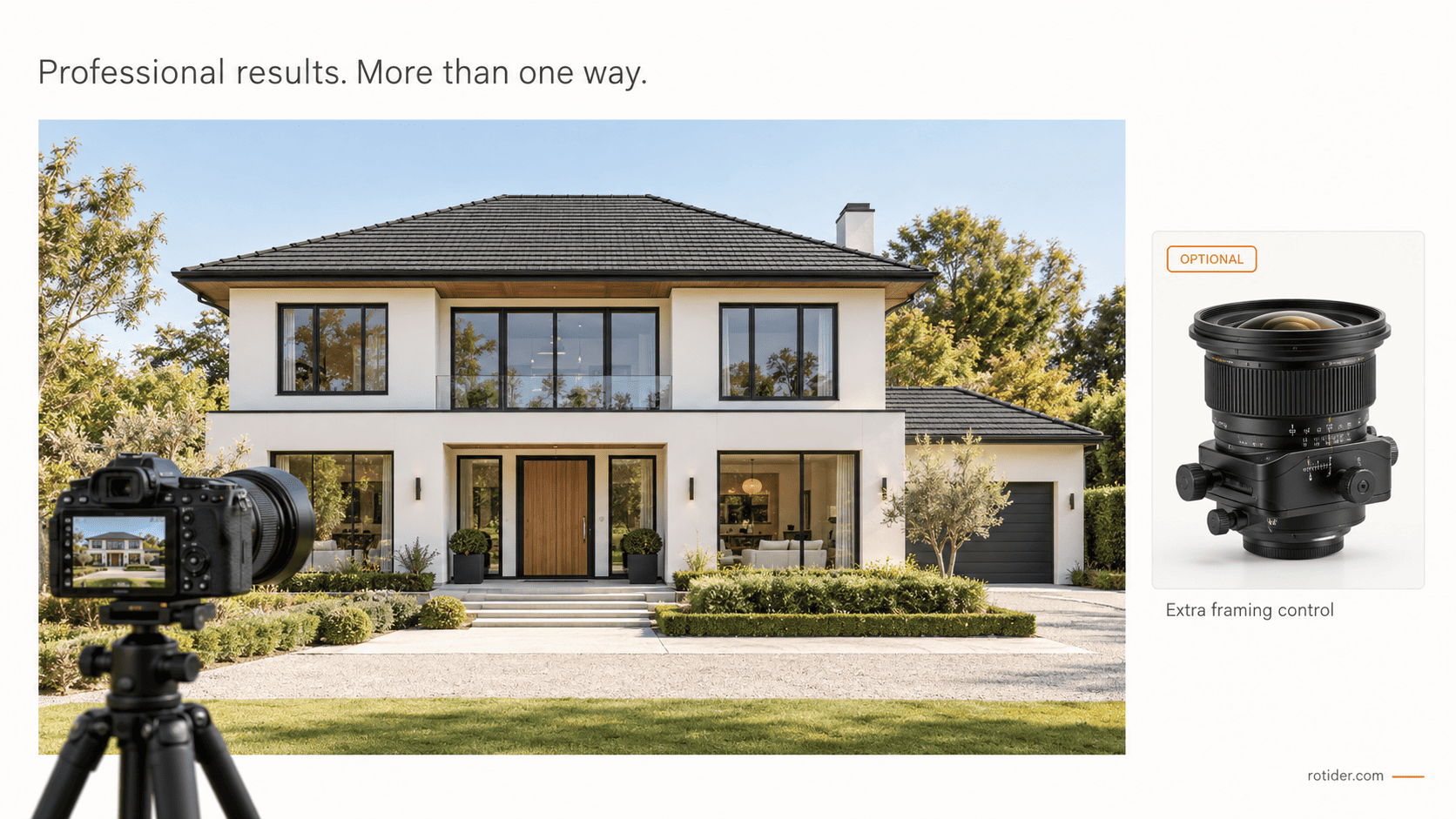 When real estate photography needs tift shift control